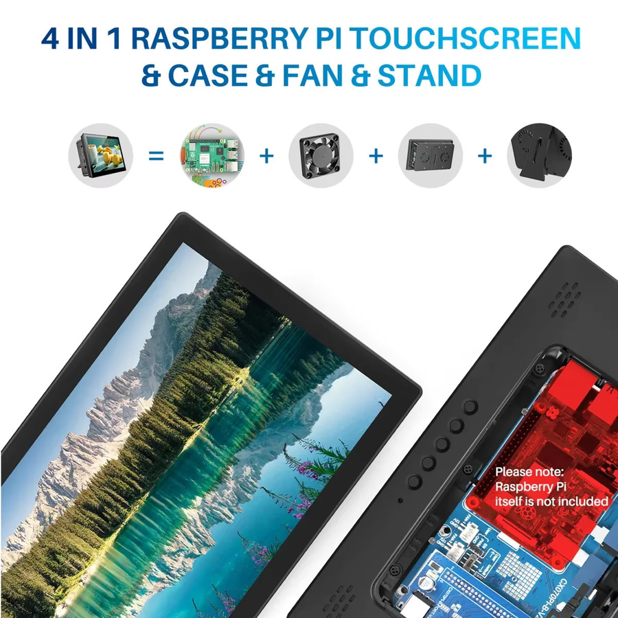 HOWENS 10,1 Zoll IPS Touch-Monitor mit 1920x1200 Auflösung in Schwarz für Raspberry Pi, PC und Konsolen - Bild 4