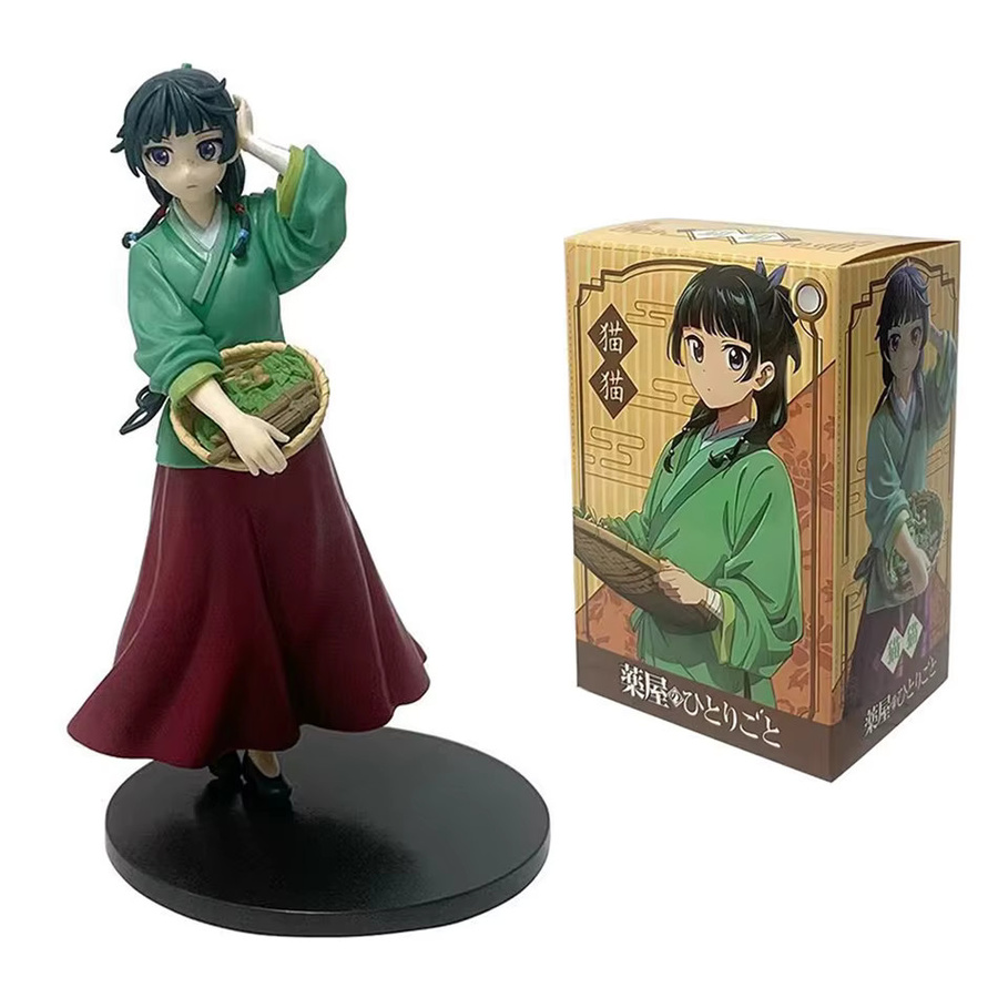 Anime The Apothecary Diaries Maomao Actionfigur Q-Version aus PVC in Schwarz und Multicolor als Kawaii Dekoration und Spielzeug - Bild 2