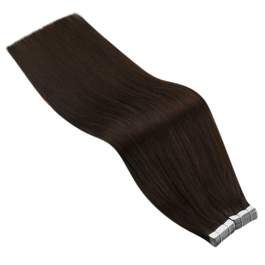 Ugeat Haar Extensions, Brasilianisches Echthaar, Glatt, Schwarz, 50g - Bild 4