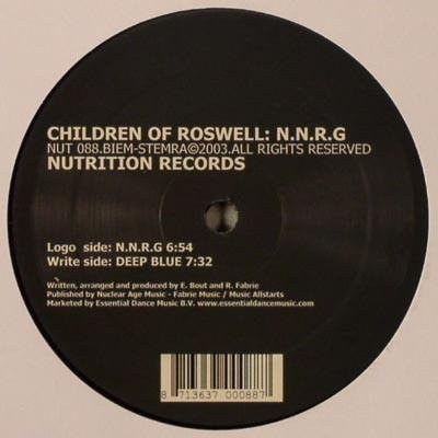 Children of Roswell - N.N.R.G (Nutrition) 12-Zoll Vinyl LP aus dem Jahr 2003, Electronic, Schwarz - Bild 1