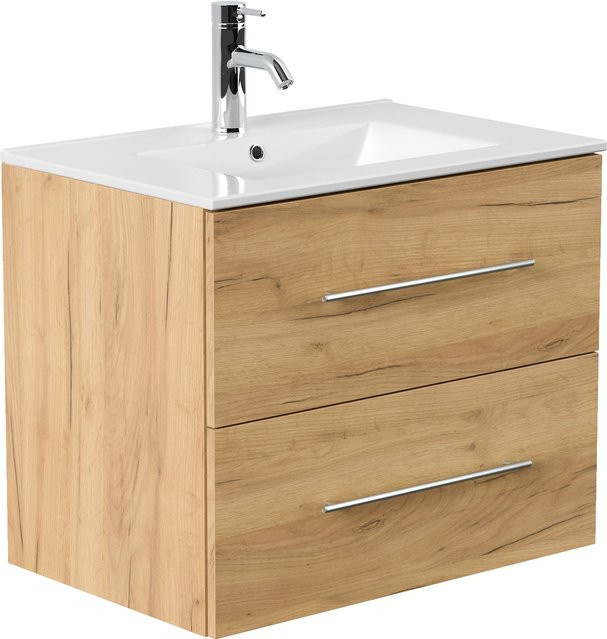 Posseik Badmöbel Homeline Eiche Gold in Holzoptik B: 71,0 cm, H: 53,8 cm, T: 46,5 cm - Bild 1