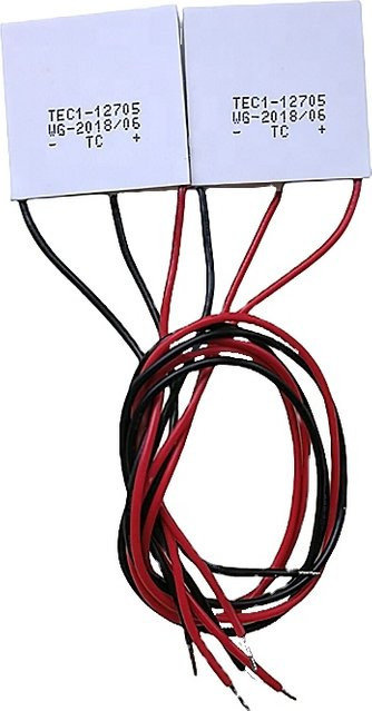 Thermoelektrisches Peltier-Element Modul TEC1-12706 12V in Weiß, Maße: 40 x 40 mm - Bild 1