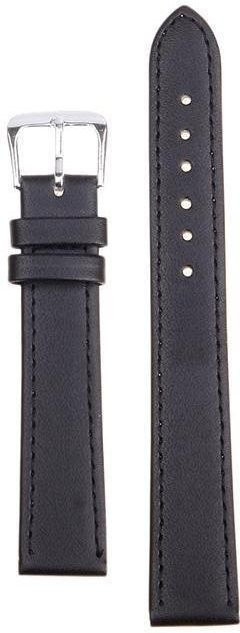 Home time Uhrenarmband Leder, Edelstahl, Schwarz, Unisex - Bild 1
