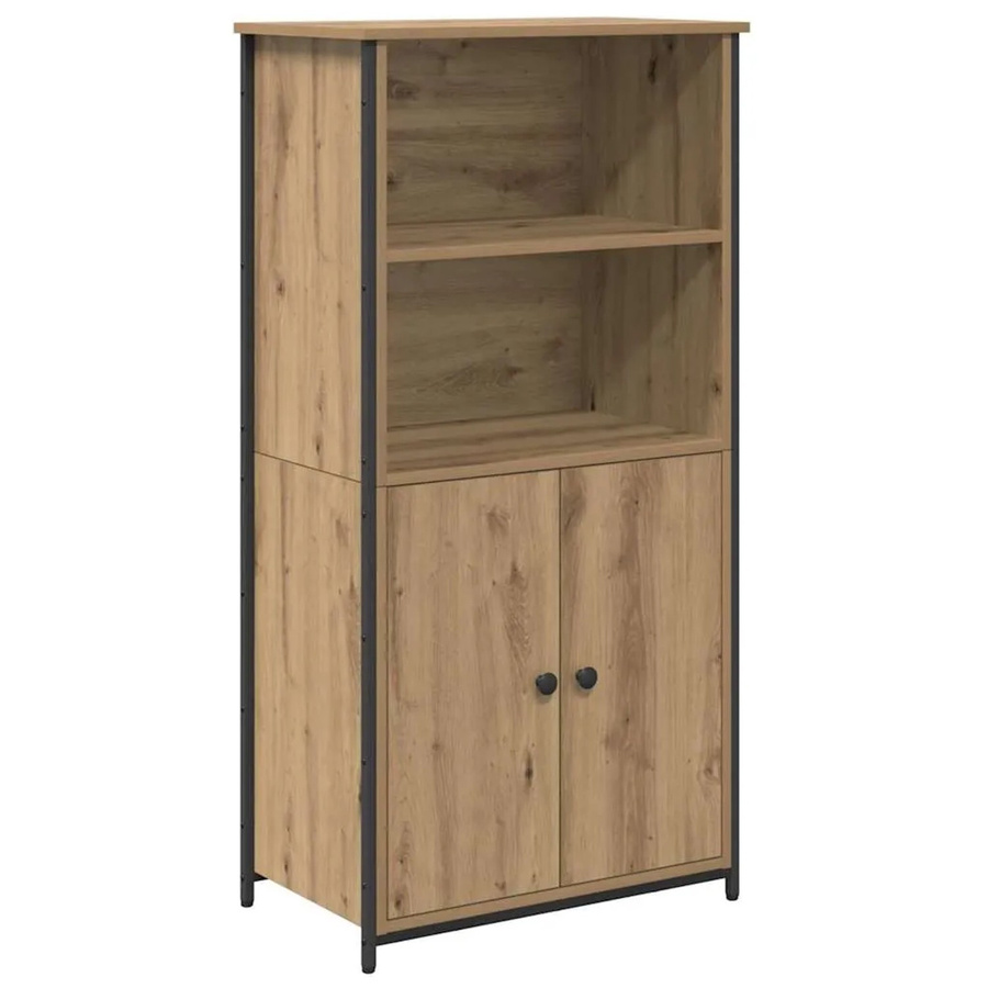 vidaXL Highboard Artisan-Eiche Modern, Farbe Braun, B/T/H: 62 x 36 x 121,5 cm - Bild 2