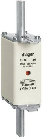 Hager NH-Sicherung LNH1032M, 32A, 3 Stück, Weiß - Bild 1