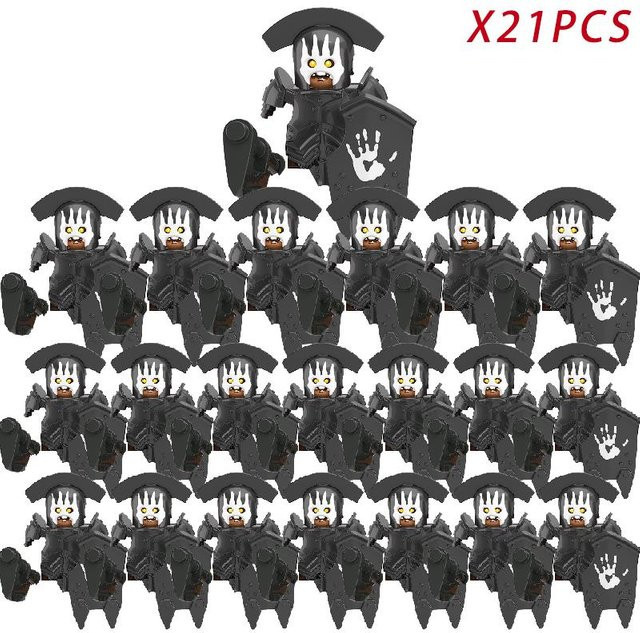 LOTR Uruk-hai Ork Armee Figuren Bausteine 8-teiliges Set - Bild 1