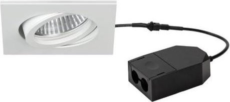 Brumberg LED-Einbauleuchte quadratisch in Strukturweiß, 5W, Warmweiß, dimmbar - Bild 1