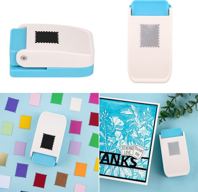 Prägemaschine mit rechteckigem Locher 2,5 x 0,8 Zoll in Schwarz für DIY Papierhandwerk und Scrapbooking - Bild 1