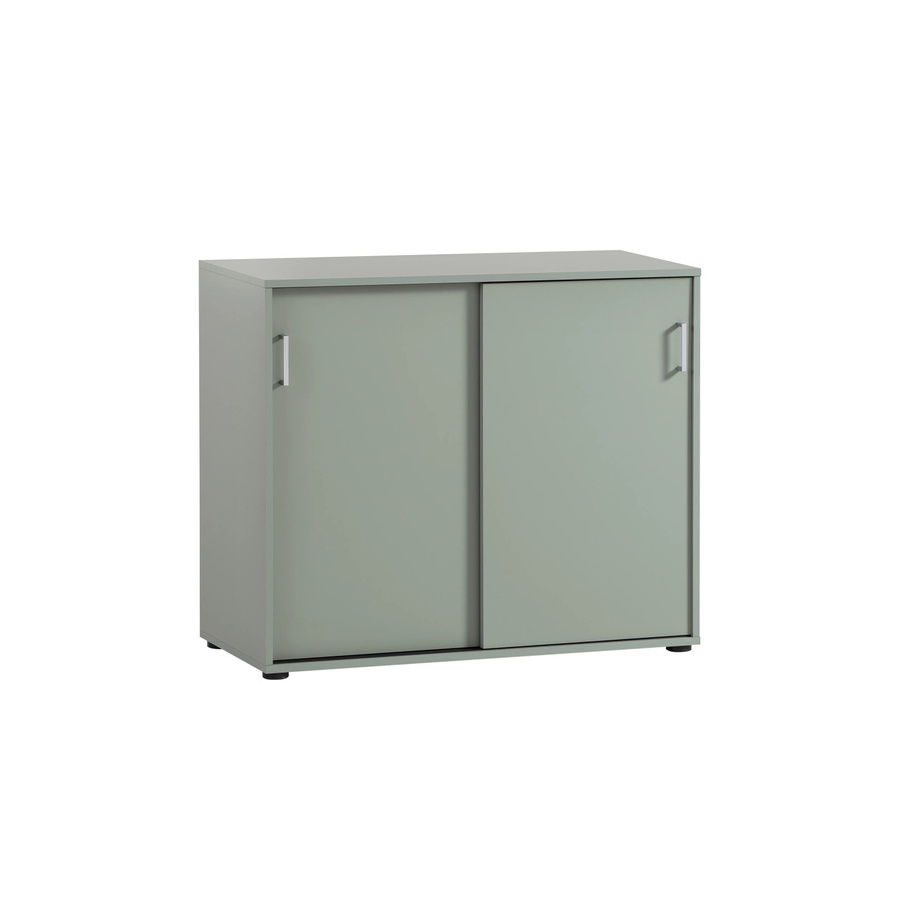 Aktenschrank Fox von PROREGAL in Pistazie mit 2 Schiebetüren, H x B x T: 84 x 100 x 41 cm - Bild 2