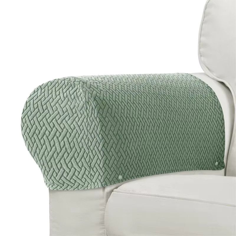 WANERQU 2er-Set elastische Sofa- und Sessel-Schonbezüge mit abnehmbaren Armlehnen in Grau - Bild 4