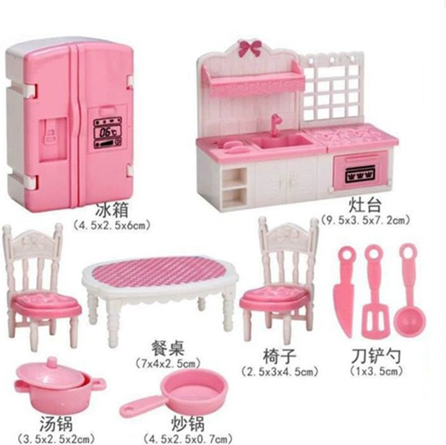 MYPOPKID Cartoon Puppe Haus Zubehör, Mini Möbel, 1-teiliges Set - Bild 1