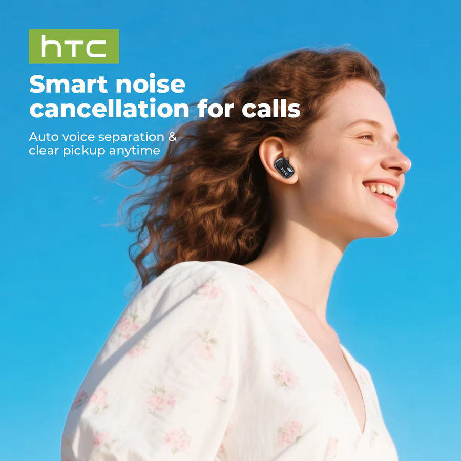 HTC NE16 AI-Übersetzungs-Ohrhörer TWS kabellose Bluetooth-Kopfhörer mit HD-Anruf und HIFI-Stereo für Sport in Schwarz und Grün - Bild 5