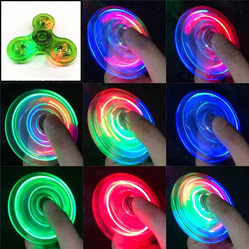 Cool Studio Fidget Spinner Kristall leuchtende LED-Licht pink - Bild 2