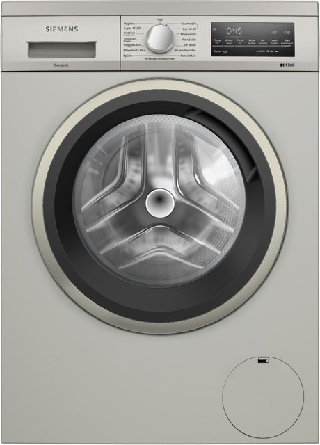 Siemens iQ500 WU14UTS8 Stand-Waschmaschine Frontlader Silber/Edelstahl mit 9 kg Kapazität und 1400 U/min - Bild 1