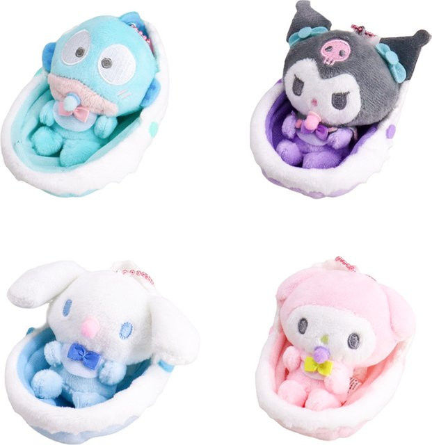 Sanrio Kuromi Cinnamoroll My Melody Plüsch Puppe Schlüsselbund, 10cm - Bild 1