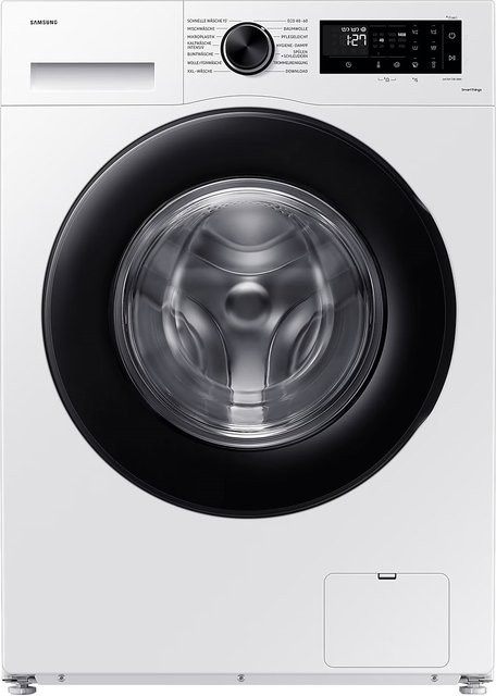 Samsung Stand-Waschmaschine Frontlader WW8XCGC04AAE in Weiß mit 8 kg Kapazität, 1400 U/min und App-Steuerung via WiFi - Bild 1