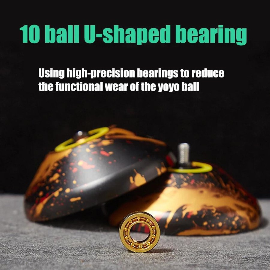 Fashnics Professionelles Magisches Yoyo aus Metall mit 10 Kugellager - Bild 4