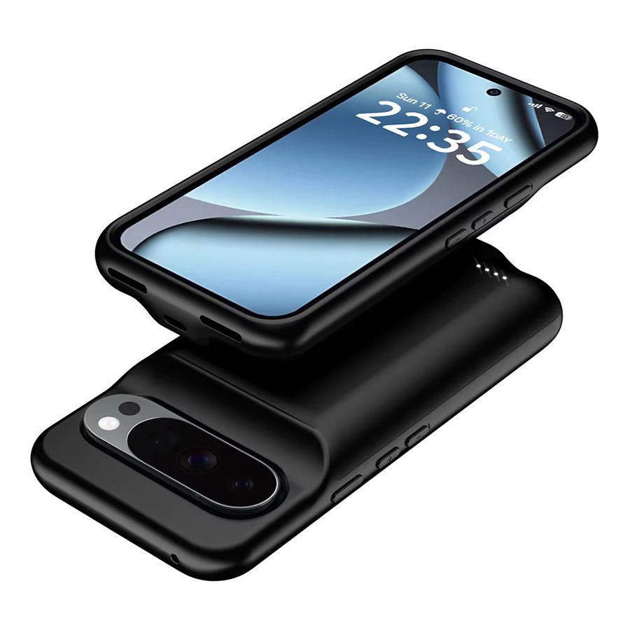Magnetische Powerbank Hülle für Google Pixel 9 Pro XL mit 10000 mAh für kabelloses Laden, Schwarz - Bild 6