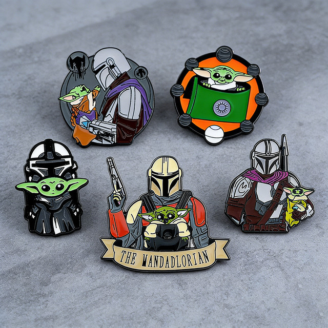 Star Wars Brosche, Cartoon-Emaille, Bunt, Unisex - Bild 1