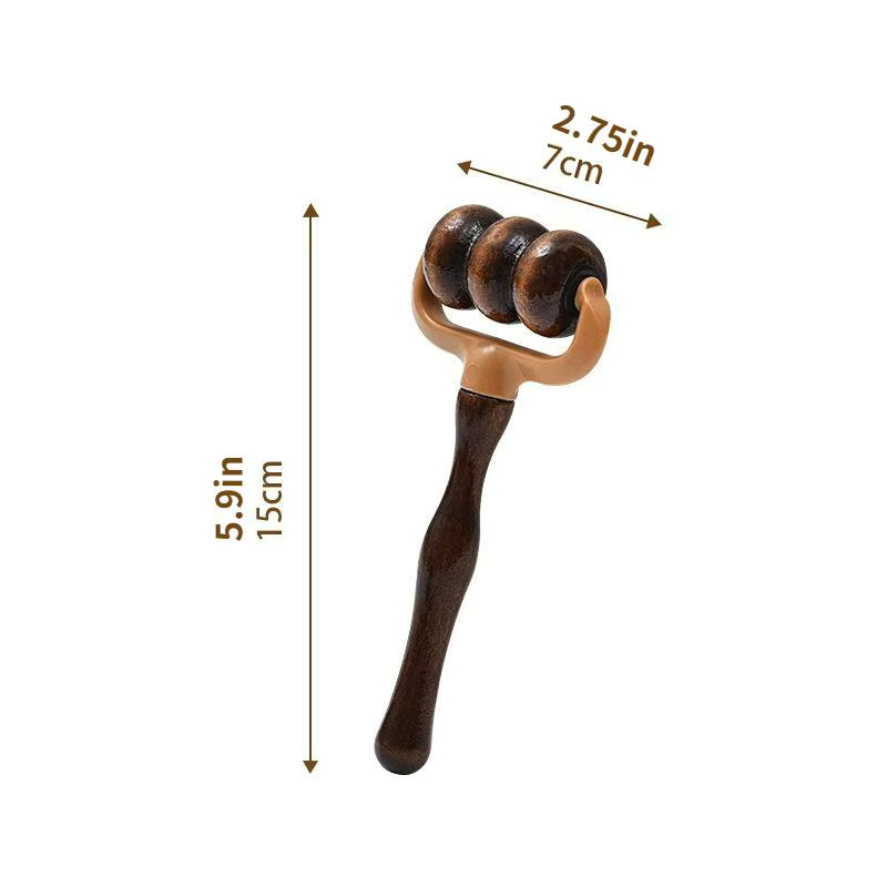 HNKMP Massagerolle aus Holz, braun - Bild 3