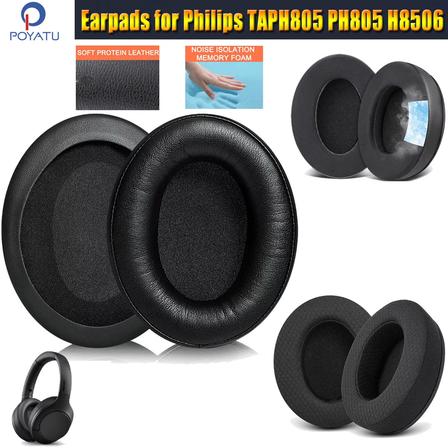 Philips Ersatz-Ohrpolster für TAPH805 PH805 H8506 Kopfhörer in Schwarz - Bild 1