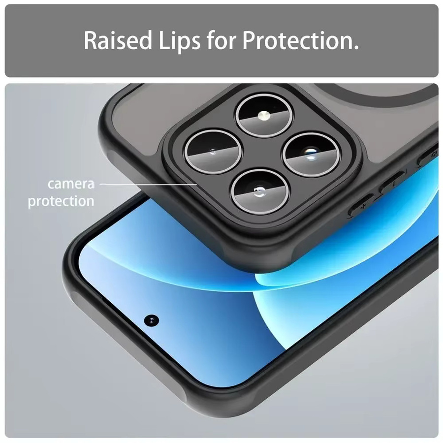 Stoßfeste Silikon-Schutzhülle für Xiaomi 17T Pro, 17Ultra, POCO X8, M8 Pro Max und Redmi Note 15 Pro Plus mit Objektivschutz, Transparent Matt - Bild 3