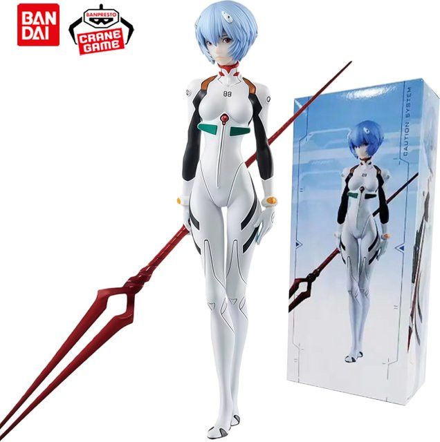 Bandai Neon Genesis Evangelion Anime-Figur Eva Ayanami Rei aus weißem PVC als Sammlerstück - Bild 1