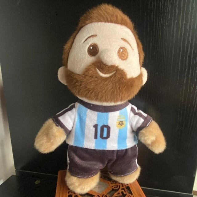 Yiran toy Fußballstar Messi, Plüsch-Baumwollpuppe, 18 cm, ab 14 Jahre - Bild 1