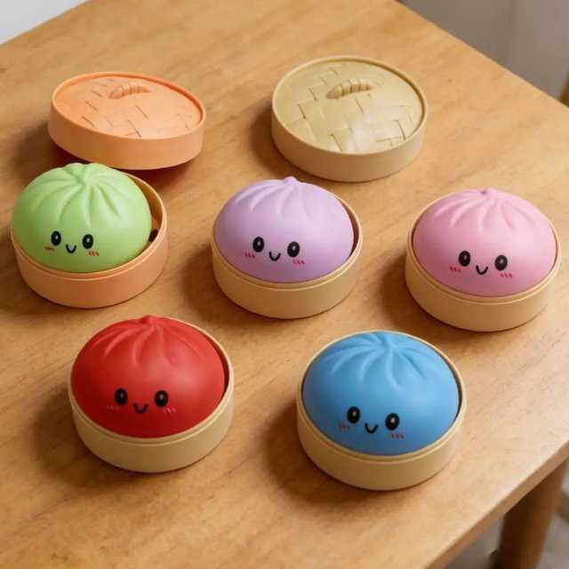 bilibili Dumpling-Quetschbälle, wiederverwendbare, langsam zurückfedernde Stressbälle - Bild 1