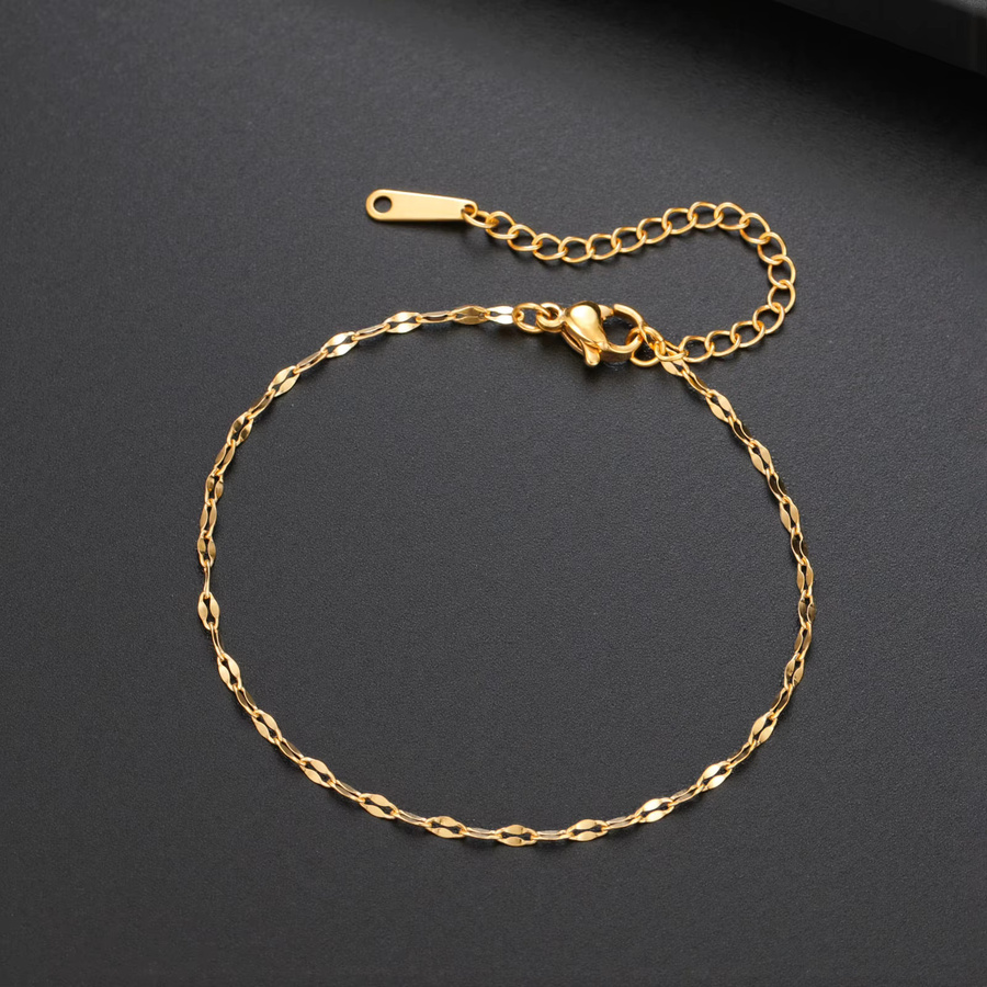Skyrim Armband, Edelstahl, Gold, Damen, Minimalistisch - Bild 2