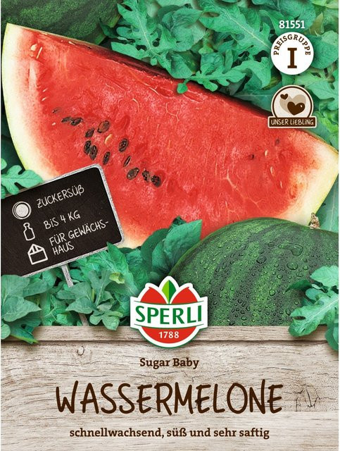 SPERLI Wassermelonen-Samen Sugar Baby für den Gemüsegarten - Bild 1