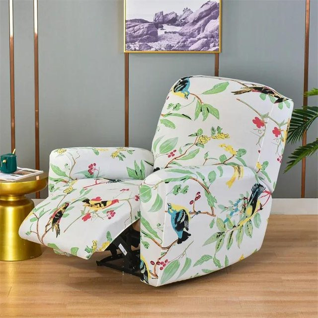 Elastischer Sesselbezug für Relaxsofas und Sessel in Mehrfarbig, pflegeleichter Stretch-Möbelbezug aus Polyester und Elastan - Bild 1