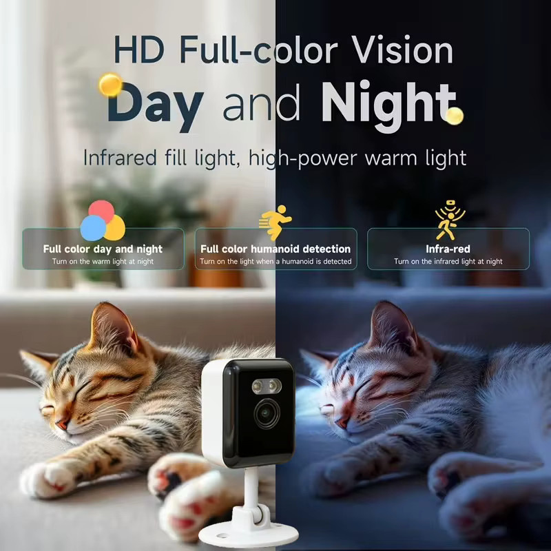 FUNOVATION 2MP HD WLAN-Sicherheitskamera Mini Innen-Überwachungskamera mit Nachtsicht, Zwei-Wege-Audio und Menschenerkennung - Bild 2