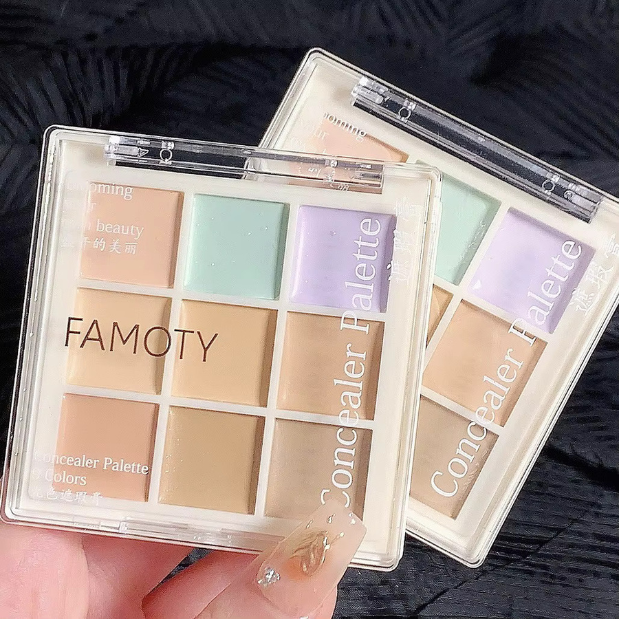 FAMOTY Concealer Palette, 9 Farben, Creme, Unisex - Bild 2
