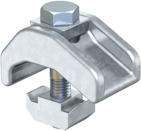 OBO Bettermann Spannklaue 6355805 aus Stahl in Silber, 2 Stück - Bild 1