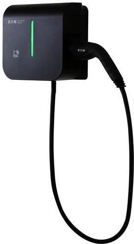 Eaton GMB T2C Eich EV-Ladestation Typ 2 Mode 3 mit 1 Anschluss, 11kW, 5m Kabel, Schwarz - Bild 1