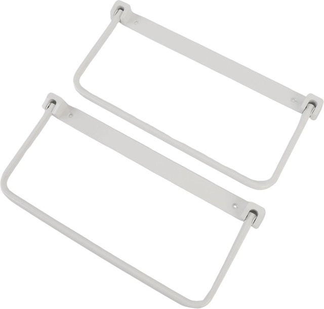 Neoglint Paar Faltbare Wohnmobil Schuhregale aus Aluminiumlegierung, Wandmontiert, Weiß - Bild 1