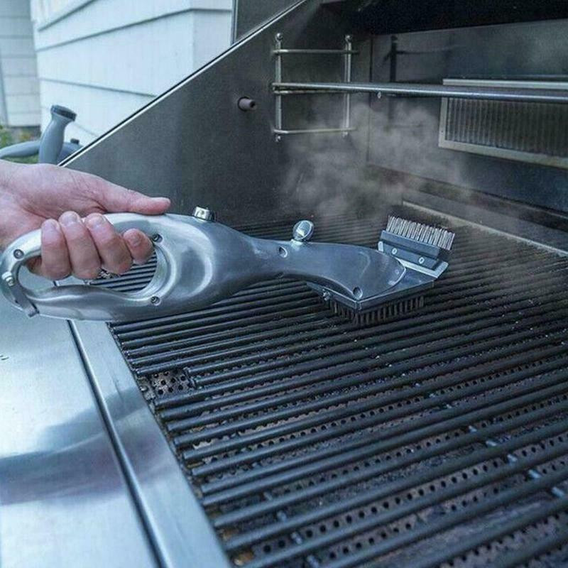 Yiran Furniture BBQ Grill Reinigungsbürste aus Edelstahl und ABS zur Fleckenentfernung - Bild 3
