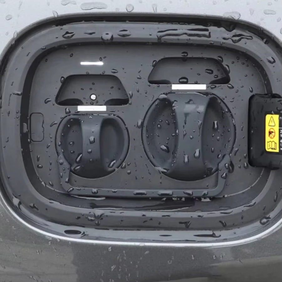 Leading Ideal Ladeschutzabdeckung für LiXiang L7 L8 L9, wasserdichte und staubdichte Gummiabdeckung für das Autoladegerät, Schwarz - Bild 4