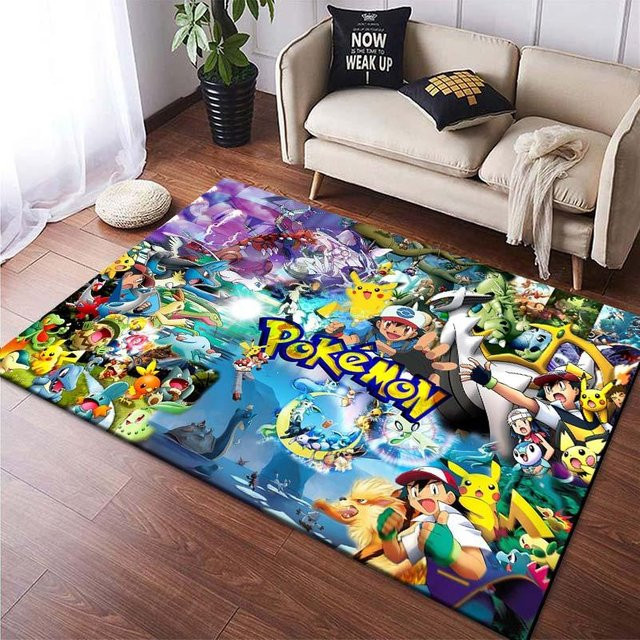 Magic Zhu 3D-Teppich mit Katzen-Cartoon-Motiv, rutschfeste und waschbare Bodenmatte aus Polyester, Multicolour, B x L: 120 x 100 cm - Bild 1