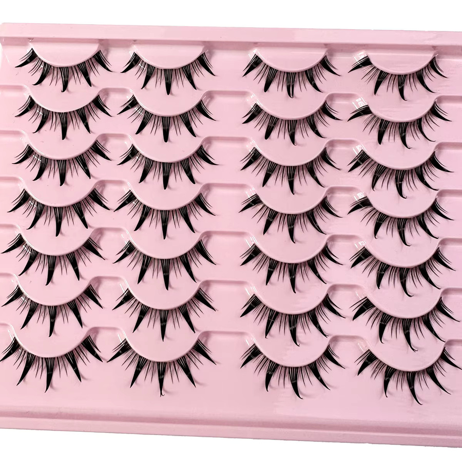 LYBCG Manga-Wimpern, Black, Glänzend, Unisex - Bild 4