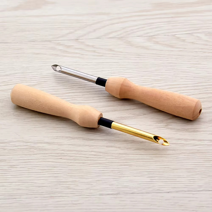 NOTIONSLAND Stickerei-Stanznadel Set mit Holzgriff für kreative DIY-Handarbeitsprojekte - Bild 1