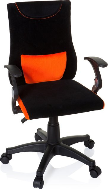 hjh OFFICE Kinderdrehstuhl KIDDY PRO AL Stoff mit Armlehnen - Bild 1