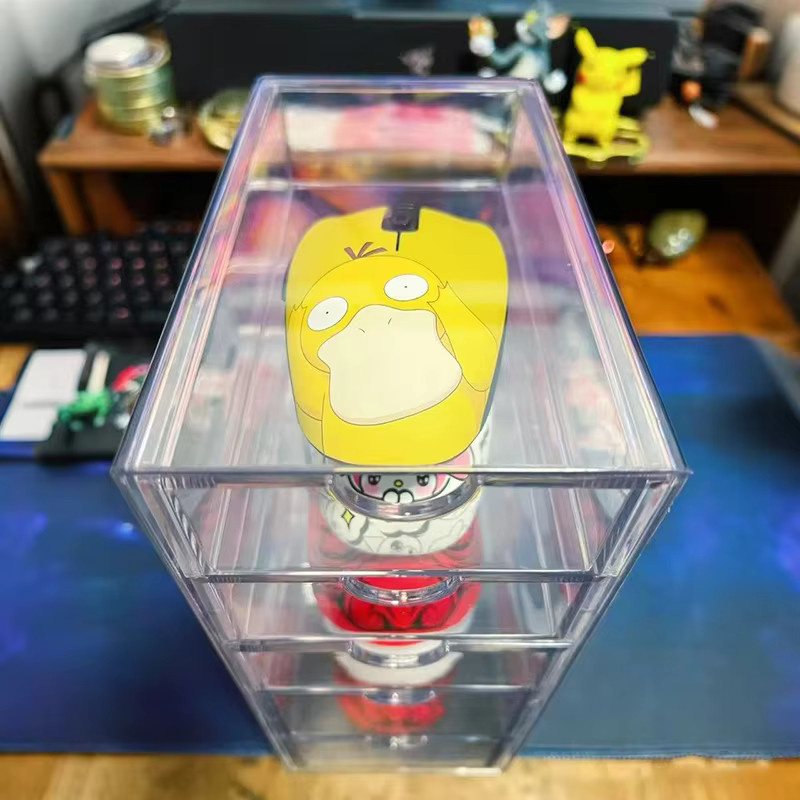 Staubdichte Maus-Aufbewahrungsbox als mehrschichtiges Display Rack für Gaming-Mäuse in Transparent, Vitrine-Ständer für mechanische und kabellose Mäuse - Bild 3