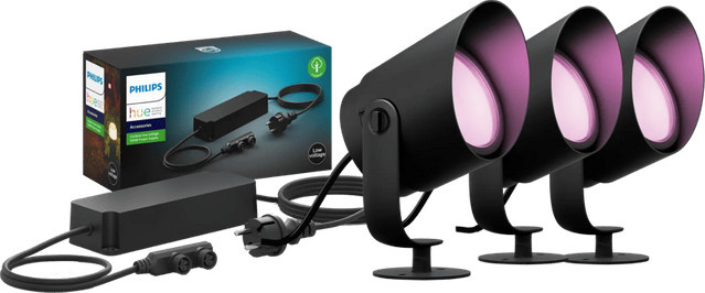 Philips Hue Lily XL Spießstrahler Starterset LED White & Color 3er-Pack - Bild 1