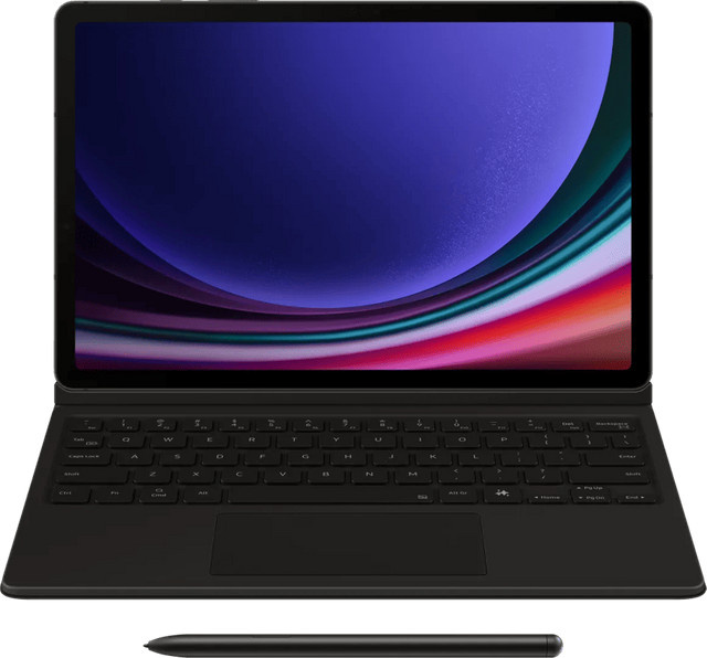 Samsung Galaxy Tab S10 FE S9 S9 FE Slim Tastaturhülle QWERTZ Schwarz - Bild 1