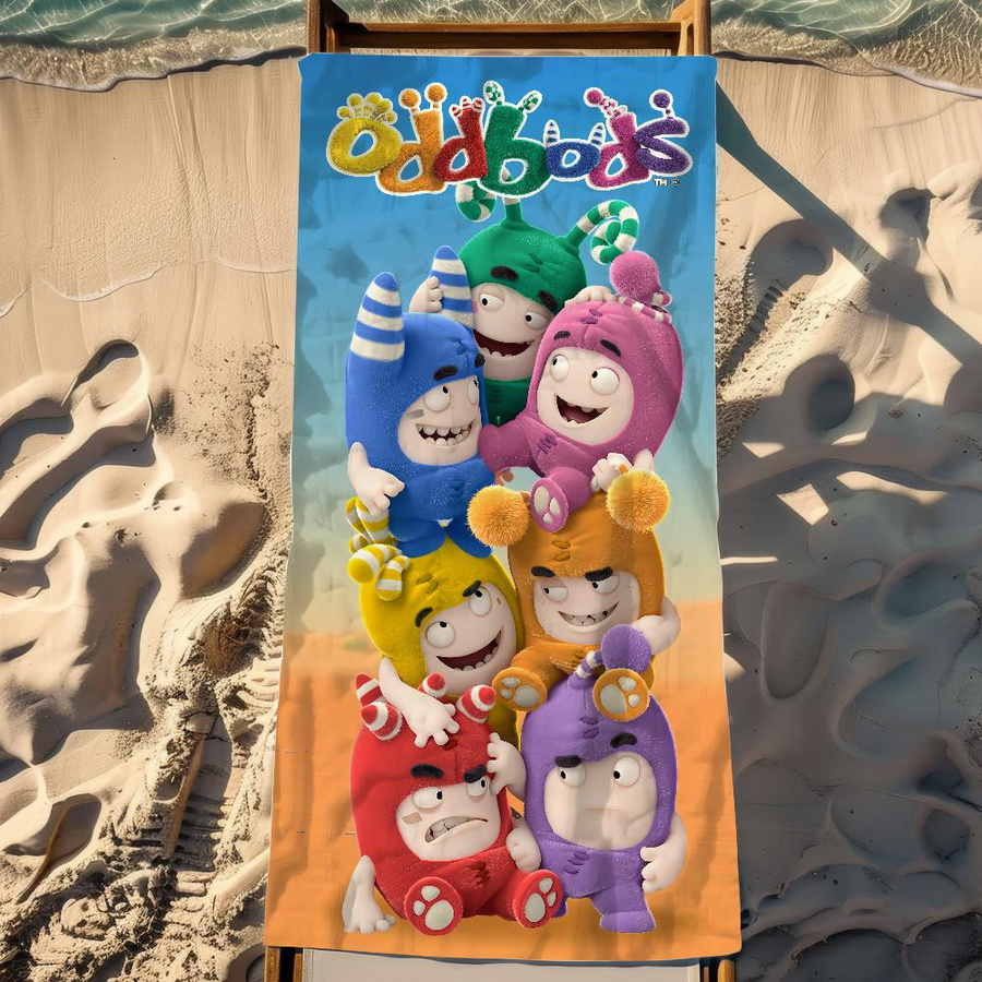 Dalangpa Strandtuch O-Oddbods-S Multicolor, Breite: 45 cm, Höhe: 90 cm - Bild 2