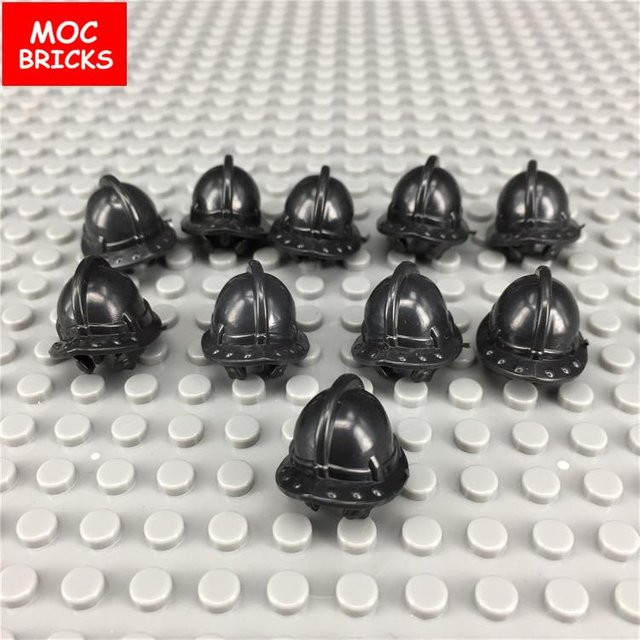 Yiran toy MOC Steine Ritter Rom Helm Aufsatz Figuren Komponenten, 10-teiliges Set, ab 6 Jahren - Bild 1