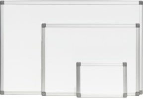 STIER Whiteboard magnetisch mit Alu-Rahmen, Farbe: Weiß, B/H: 180 x 120 cm - Bild 1
