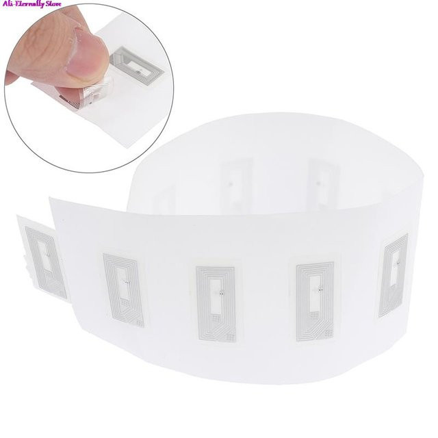 100 Stück HUXUAN NFC Ntag213 Aufkleber Wet Inlay, 13,56 MHz RFID Label Tag, B: 2 cm, T: 1 cm - Bild 1